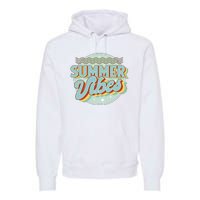 Summer Vibes Retro Cool Premium Hoodie