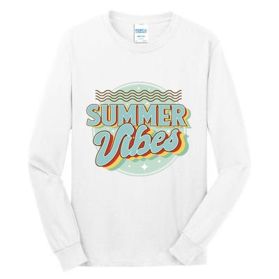 Summer Vibes Retro Cool Tall Long Sleeve T-Shirt