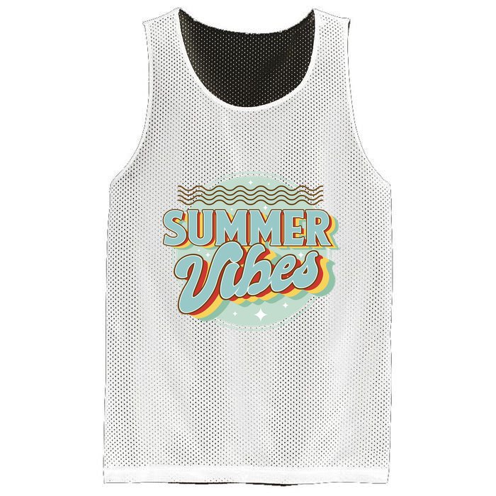 Summer Vibes Retro Cool Mesh Reversible Basketball Jersey Tank