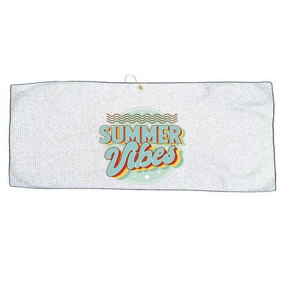 Summer Vibes Retro Cool Large Microfiber Waffle Golf Towel