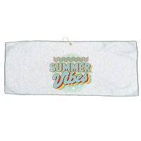 Summer Vibes Retro Cool Large Microfiber Waffle Golf Towel