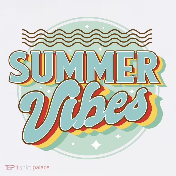 Summer Vibes Retro Cool Cooling Performance Long Sleeve Crew