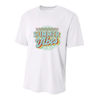 Summer Vibes Retro Cool Youth Performance Sprint T-Shirt