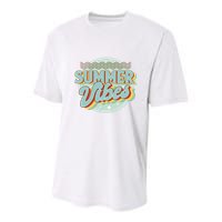 Summer Vibes Retro Cool Youth Performance Sprint T-Shirt