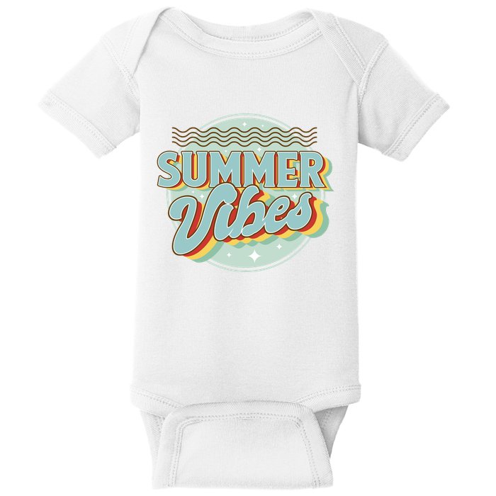Summer Vibes Retro Cool Baby Bodysuit