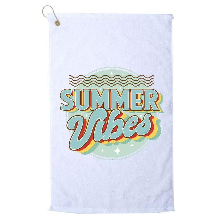 Summer Vibes Retro Cool Golf Towel
