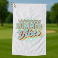 Summer Vibes Retro Cool Golf Towel
