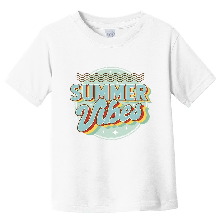 Summer Vibes Retro Cool Toddler T-Shirt