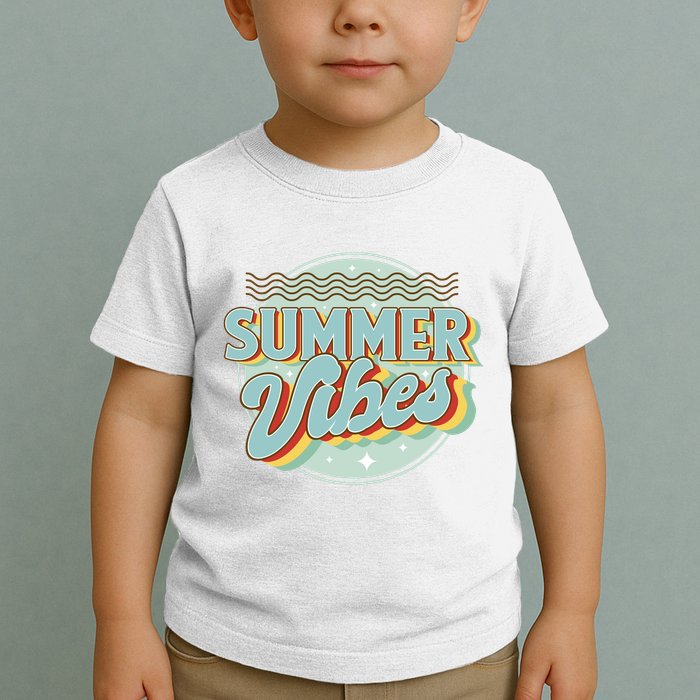 Summer Vibes Retro Cool Toddler T-Shirt