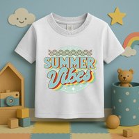 Summer Vibes Retro Cool Toddler T-Shirt