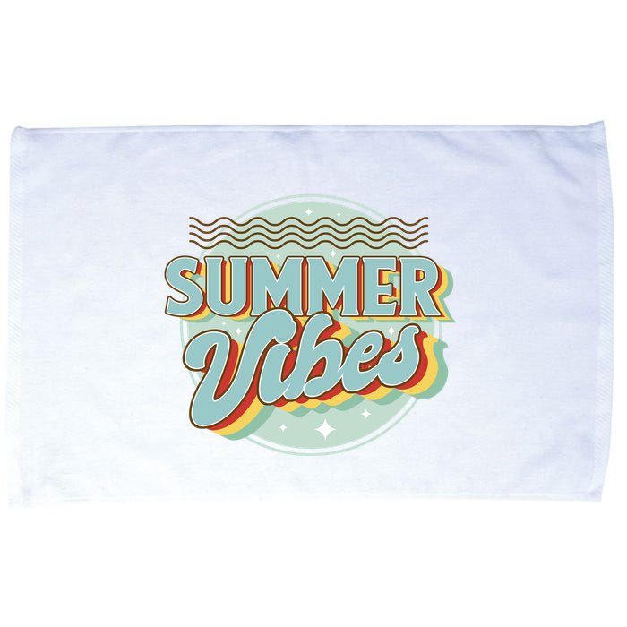 Summer Vibes Retro Cool Microfiber Hand Towel