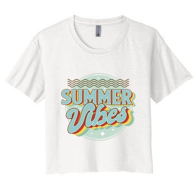 Summer Vibes Retro Cool Crop Top