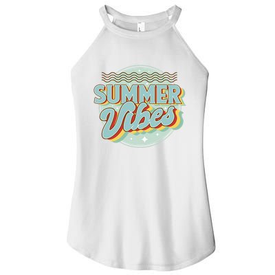 Summer Vibes Retro Cool Women's Perfect Tri Rocker Tank