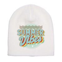 Summer Vibes Retro Cool Short Acrylic Beanie