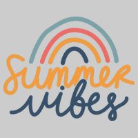 Summer Vibes Rainbow Cute Tie-Dye T-Shirt