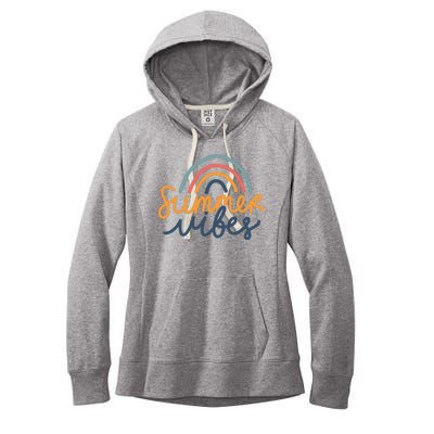 Summer Vibes Rainbow Cute Women's Fleece Hoodie