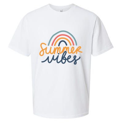 Summer Vibes Rainbow Cute Sueded Cloud Jersey T-Shirt