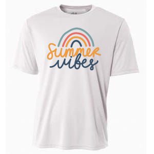 Summer Vibes Rainbow Cute Cooling Performance Crew T-Shirt