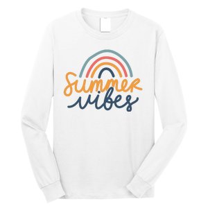 Summer Vibes Rainbow Cute Long Sleeve Shirt