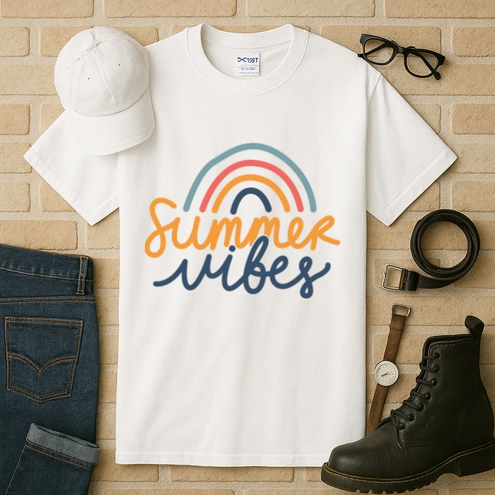 Summer Vibes Rainbow Cute Tall T-Shirt