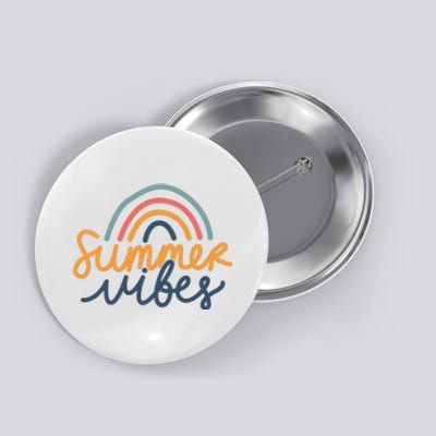 Summer Vibes Rainbow Cute Button