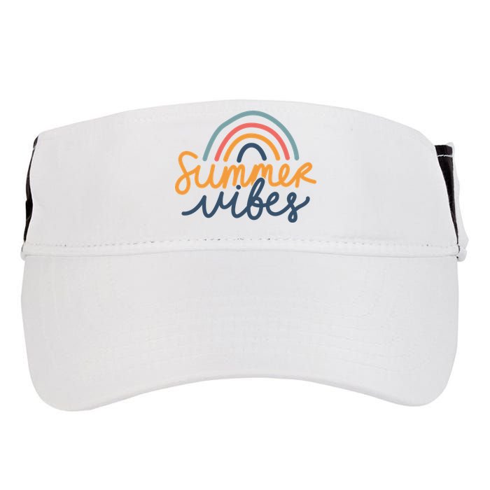 Summer Vibes Rainbow Cute Adult Drive Performance Visor
