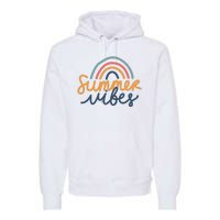 Summer Vibes Rainbow Cute Premium Hoodie