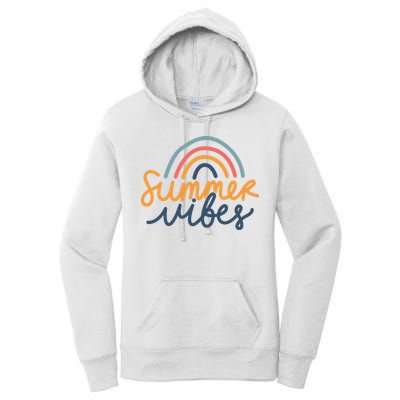 Summer Vibes Rainbow Cute Women's Pullover Hoodie