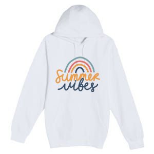 Summer Vibes Rainbow Cute Premium Pullover Hoodie