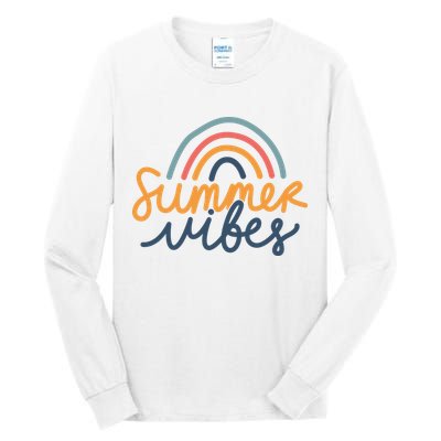 Summer Vibes Rainbow Cute Tall Long Sleeve T-Shirt