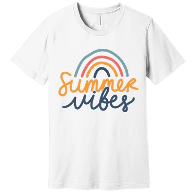 Summer Vibes Rainbow Cute Premium T-Shirt