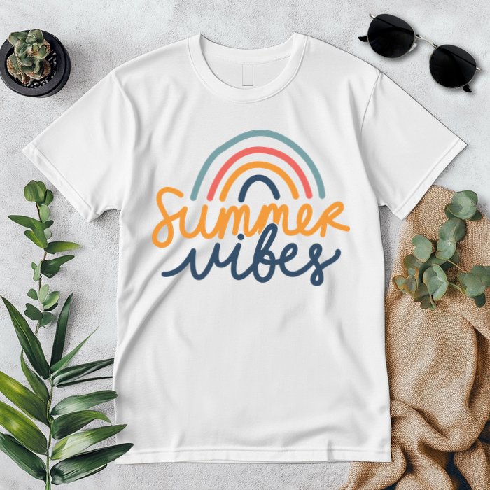 Summer Vibes Rainbow Cute Premium T-Shirt