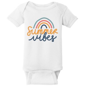 Summer Vibes Rainbow Cute Baby Bodysuit