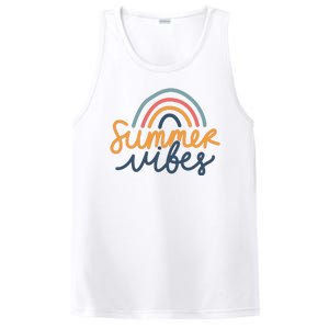 Summer Vibes Rainbow Cute PosiCharge Competitor Tank