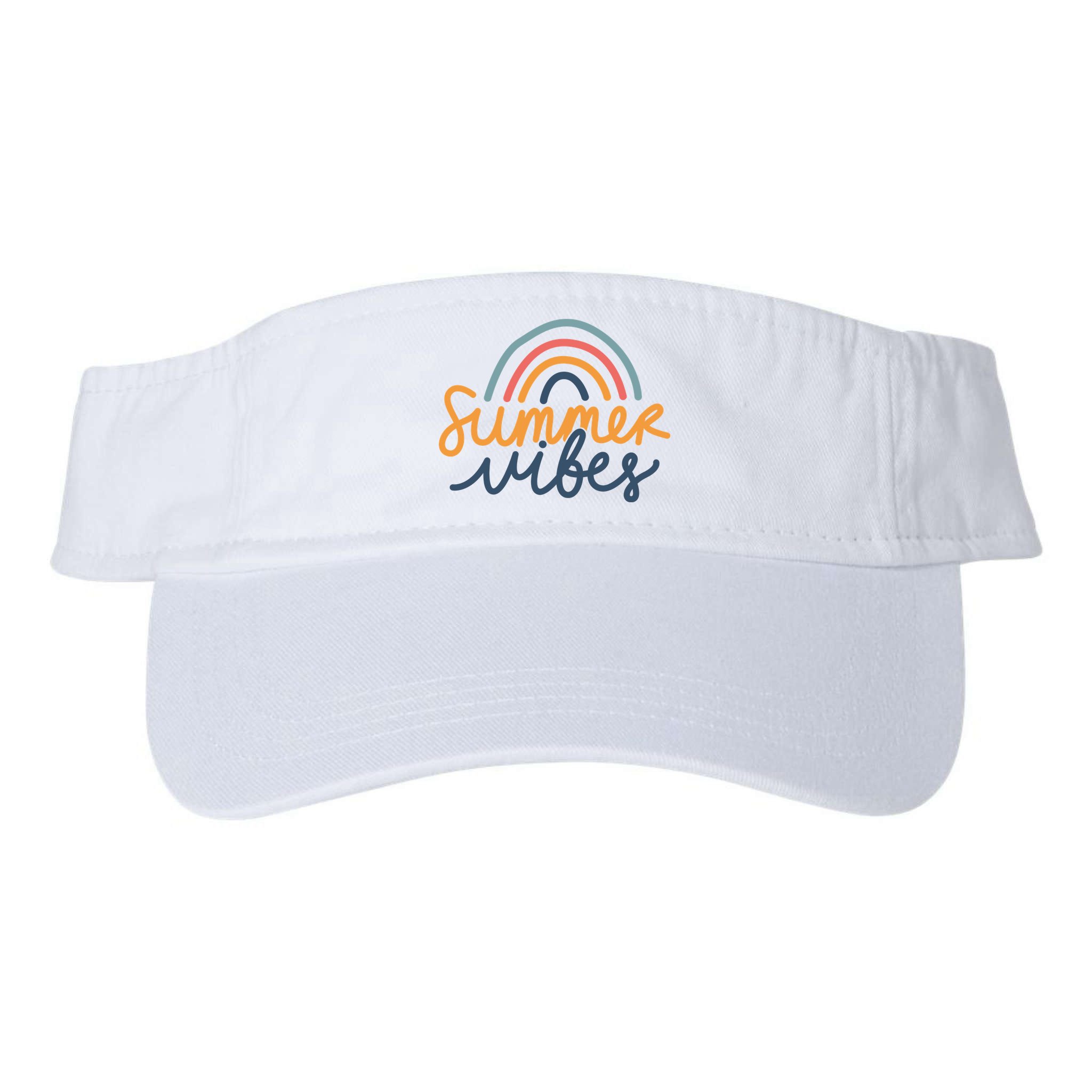 Summer Vibes Rainbow Cute Visor