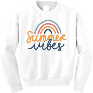 Summer Vibes Rainbow Cute Kids Sweatshirt