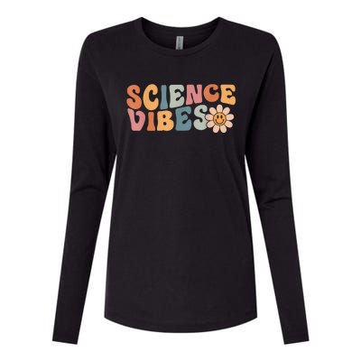 Science Vibes Science Teacher First Day Of School Womens Cotton Relaxed Long Sleeve T-Shirt