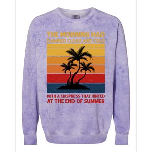 Summer Vacation Sunset Graphic Colorblast Crewneck Sweatshirt