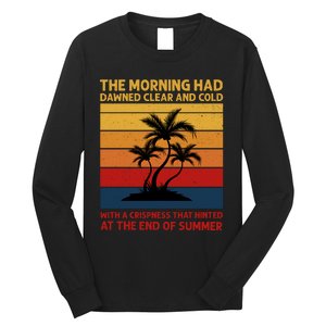 Summer Vacation Sunset Graphic Long Sleeve Shirt