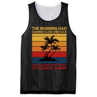 Summer Vacation Sunset Graphic Mesh Reversible Basketball Jersey Tank