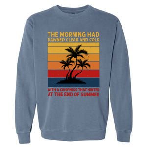 Summer Vacation Sunset Graphic Garment-Dyed Sweatshirt