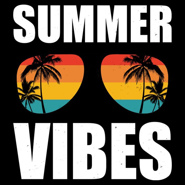 Summer Vibes Sunset Beach Tropical Cooling Performance Crew T-Shirt