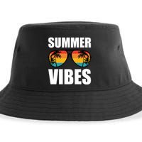 Summer Vibes Sunset Beach Tropical Sustainable Bucket Hat