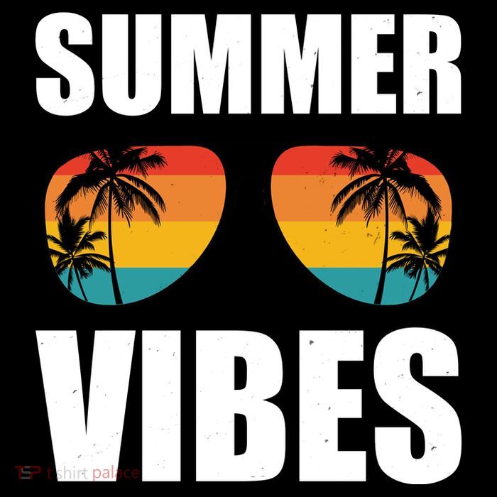 Summer Vibes Sunset Beach Tropical 7-Panel Snapback Hat