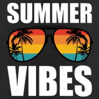 Summer Vibes Sunset Beach Tropical Trucker Hat