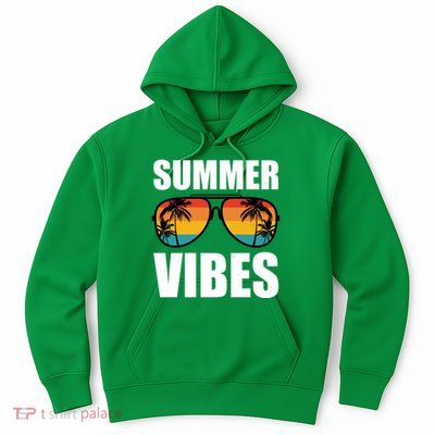 Summer Vibes Sunset Beach Tropical Hoodie