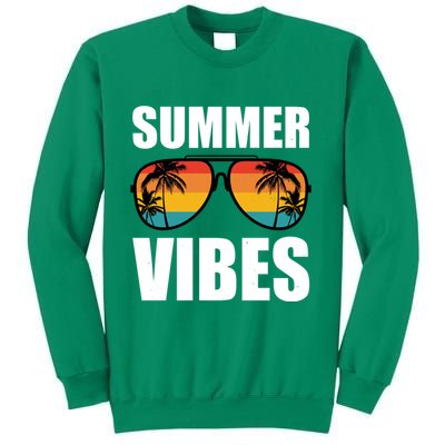 Summer Vibes Sunset Beach Tropical Sweatshirt