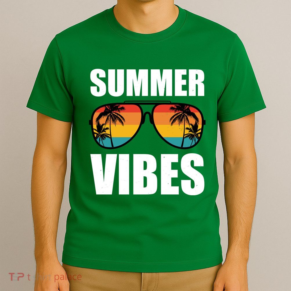 Summer Vibes Sunset Beach Tropical T-Shirt