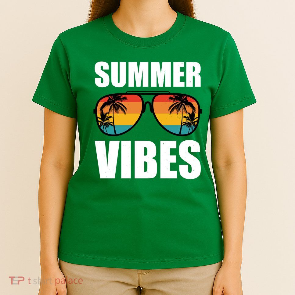 Summer Vibes Sunset Beach Tropical T-Shirt