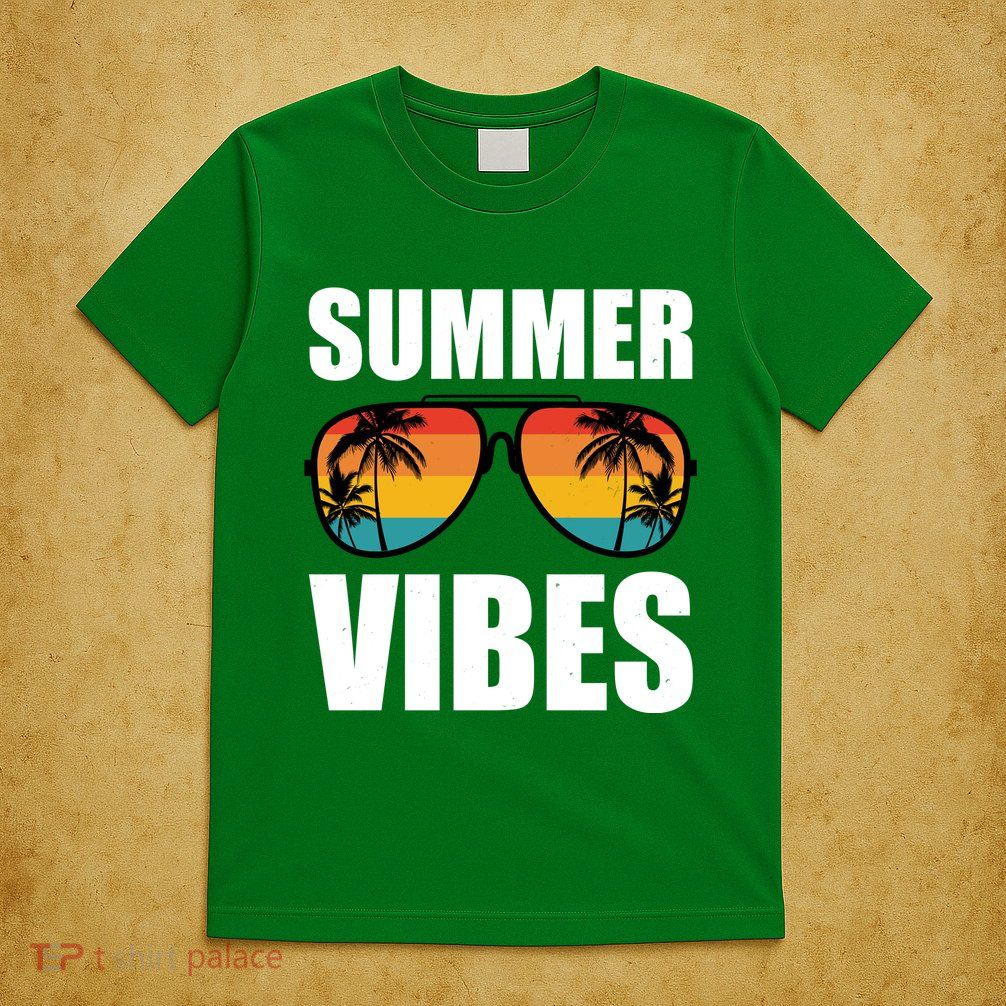 Summer Vibes Sunset Beach Tropical T-Shirt
